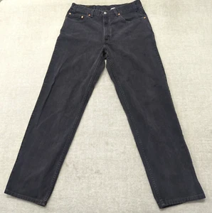 Vintage Levis 550 Jeans Mens 34x33* Relaxed Black Batwing 90s Y2K Made In USA - Picture 1 of 16