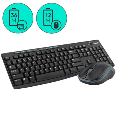 LOGITECH MK270 Tastatur und Maus Set Kabellos Funk Wireless USB Deutsch QWERTZ - Bild 1 von 4