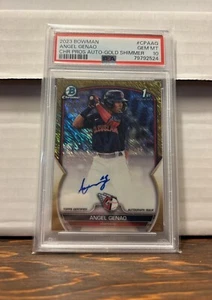 Angel Genao Gold Shimmer /50 2023 Bowman 1st Auto PSA 10 - Picture 1 of 3