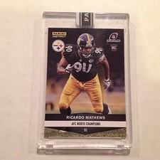 Ricardo Mathews RC #524 Steelers Cincinnati 2016 Panini Instant Black 1/1 made