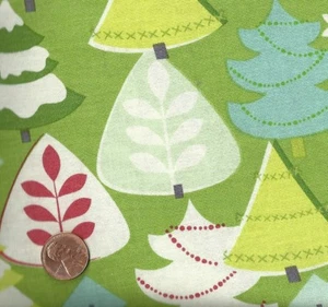 Lametta Bäume grün Weihnachten Maude Asbury Mischstoff - Bild 1 von 1