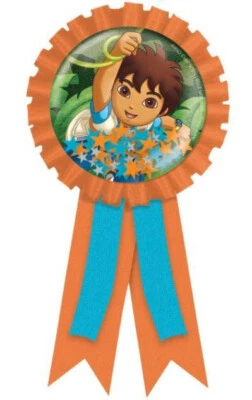 AMSCAN GO DIEGO GO ANIMAL RESCUER birthday party GUEST OF HONOR confetti AWARD RIBBON
