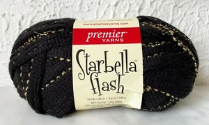 Starbella Flash Premier Yarns Acrylic/Metallic Glitter Yarn-1 Skein Gilded 16-15 - Picture 1 of 4