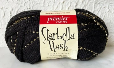 Starbella Flash Premier Yarns Acrylic/Metallic Glitter Yarn-1 Skein Gilded 16-15 - Image 1 of 4