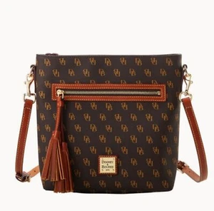 NEW Dooney & Bourke | Gretta Lani Monogram Brown Crossbody Purse Bag Womens - Picture 1 of 8
