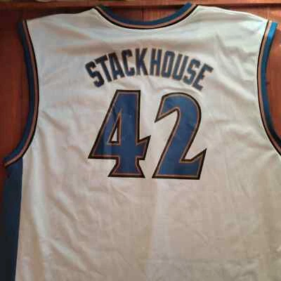 Vintage retro 2000s Jerry Stackhouse Washington Wizards 2XL Jersey - Изображение 1 из 4