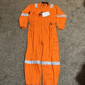 Red Wing FR Coverall Size 52R High Visibility Orange Flame Resistant Reflective - Picture 1 of 10