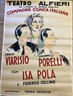 Firma Comic Italienisch - Orig.pubblicitario Telato-Teatro Alfieri-1942-