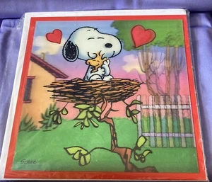 Hallmark Snoopy Happy Valentine's Day Greeting Card  9 X 9 - Picture 1 of 2
