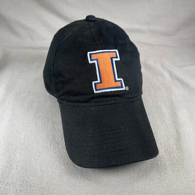 Illinois Fighting Illini Hat Men OS Black Snapback Cap NCAA Collegiate Signature - Image 1 of 4