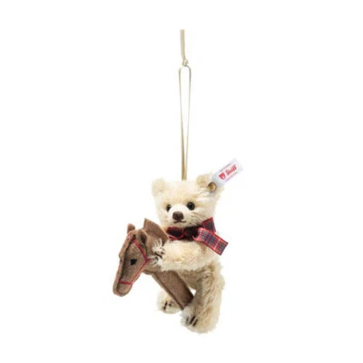 Teddybär Ornament auf Steckenpferd von Steiff - EAN 007651
