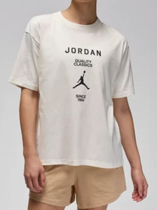Nike Jordan Women's Sail/Black Girlfriend T-Shirt (FZ0617-1330) Size M - NWT - Picture 1 of 5