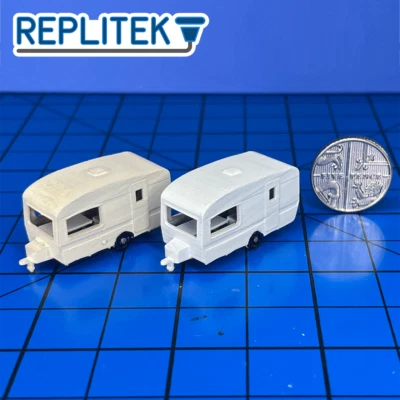 REPLITEK Spur N Wohnwagen Set - 2er Pack Wohnwagen
