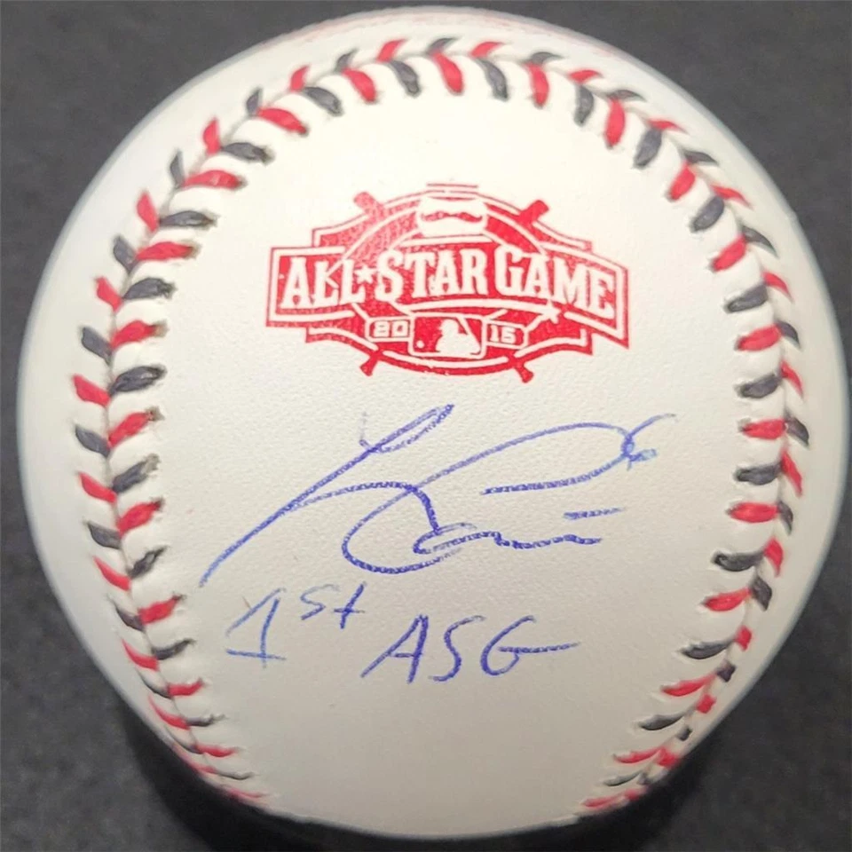 Autógrafo de béisbol MLB All Star 2015 firmado por Lorenzo Cain "1st ASG" ~ Beckett BAS Foto 1 de 2