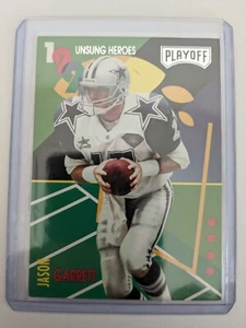 ๐ 1995 Playoff Prime Unsung Heroes Silver JASON GARRETT #7 DALLAS COWBOYS - Picture 1 of 2