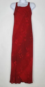 Petite Sophisticates Womens Red Floral Maxi Dress Size 10 Dark Whimsigoth Y2K - Picture 1 of 12