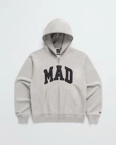 Felpa con cappuccio Gap x MadHappy Mad Logo grigia da uomo taglia XS-XL - Foto 1 di 21