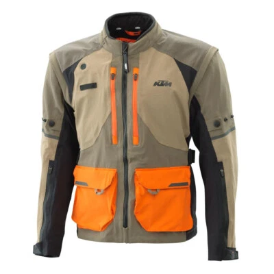 KTM Defender Tan Enduro Motorcycle Jacket Men's Sizes SM & MD - Image 1 of 2
