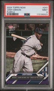 2024 Topps Now - Josh Gibson #241 SP Purple /25 - Picture 1 of 2