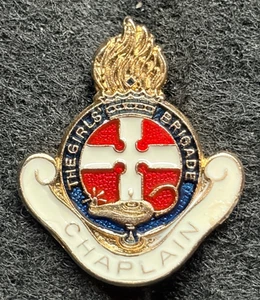 VINTAGE THE GIRLS BRIGADE CHAPLAIN ENAMEL PIN BADGE - Picture 1 of 3