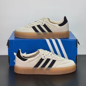 Adidas Sambae Women's Size 9 Athletic Shoes OFF White Black Training Sneakers - Picture 1 of 8