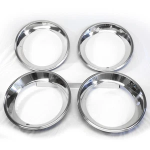 15x7 15x8 RALLY WHEEL TRIM RINGS DEEP DISH BEAUTY RIM BANDS for CHEVY PONTIAC GM - Picture 1 of 7