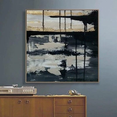 Hand Painted Canvas Oil Painting Abstract Landscape Home Decoeation Painteds - image 1 of 4