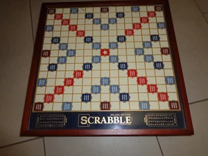 Winning Solutions Scrabble Giant Deluxe Wooden Edition Rotating Wood Turntable - Picture 1 of 4