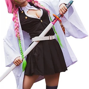 Demon Slayer Kanroji Mitsuri Cosplay Costume Lady Kimetsu No Yaiba Party Outfit⊰ - Picture 1 of 9