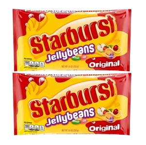 909594 2x  397g PACKET STARBURST JELLY BEANS ORIGINAL FRUIT FLAVOURS JELLYBEANS - Picture 1 of 2