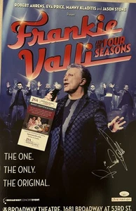 FRANKIE VALLI SIGNED BROADWAY POSTER VINTAGE JSA COA Rare - Picture 1 of 6