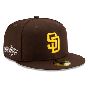 Men's New Era Brown San Diego Padres 2025 MLB Postseason Side Patch 59FIFTY - Picture 1 of 4