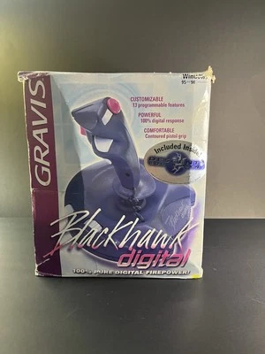 Vintage Gravis Blackhawk And Thunderbird Pure Digital Firepower Joystick Bundle - Image 1 of 4