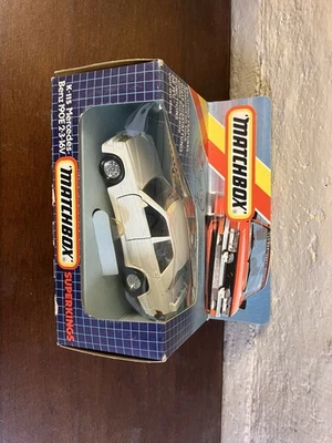 Matchbox SuperKings K-115 Mercedes-Benz 190E 2.3-16V Silver Diecast w/ Box - Image 1 of 4