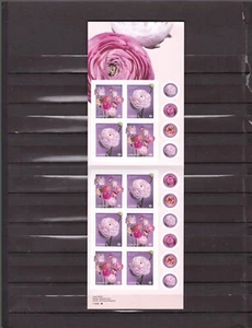 CANADA mnh booklet of 10 self adhesive stamps Ranunculas flower 2023 - Picture 1 of 2