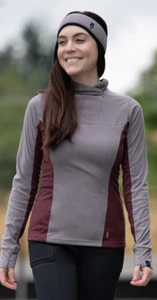 Irideon Chinchillaaah 1/4 Zip Shirt-M-Fig/Henna - Picture 1 of 3