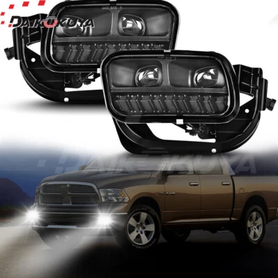 Светодиодные противотуманные фары для бамперов пикапа Dodge Ram 1500 2500 3500 2009-17 годов выпуска 18 годов выпуска - Изображение 1 из 4