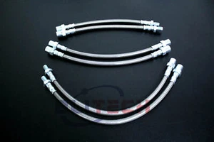 NEW Stainless Steel 1- 6 Pieces Braided Brake Line Kit For 84-91 BMW E30 318 325 - Picture 1 of 1