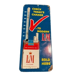 Vintage L&M Cigarette Advertising- As found- no thermometer - Picture 1 of 8