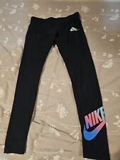 Nike Women's 7/8 Air Tape Leggings-Purple Size Small