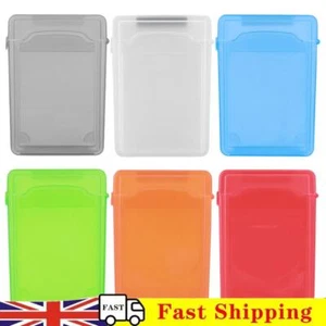 3.5 Inch IDE SATA HDD Hard Drive Disk Storage Box Plastic HDD Caddy Case(Green) - Afbeelding 1 van 12