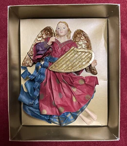 Vintage Handmade Department 56 Angelica • 7.5" Angel Hanging Christmas Ornament - Picture 1 of 9