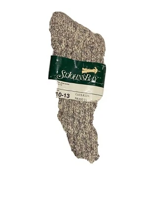 Calcetines de St Johns Bay, M, Gris, 65% Algodón, 30% Lana, 3% Spandex, EE. UU. Foto 1 de 4