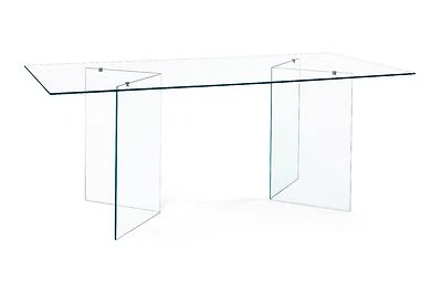 Modern Fixed Glass Table Glass Legs - Image 1 of 4
