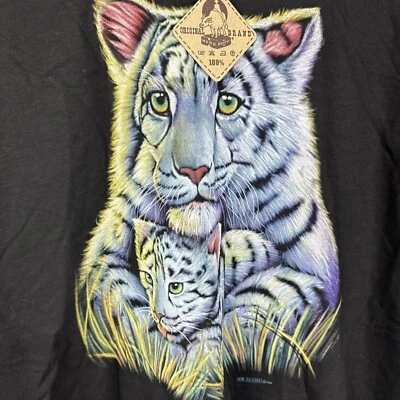 Camiseta Vintage Hero Buff Snow Tiger Gráfico XXL Negra Doble Cara Gráfico Foto 1 de 4