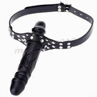 Double Head Plugs Restriant Studded Leather Strap Mouth Gags Oral Roleplay New