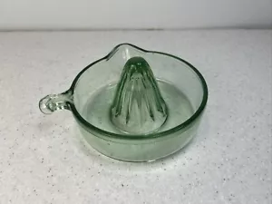 TUFGLAS REAMER Light Green Depression Glass Glows Under Blacklight - Picture 1 of 15