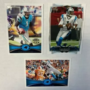 CAM NEWTON (3) Card LOT "Rookie of the Year" & more NEW ENGLAND / PATRIOTS - Imagen 1 de 7