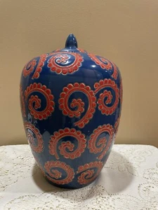 Grande vaso in ceramica urna o barattolo di zenzero - Foto 1 di 9