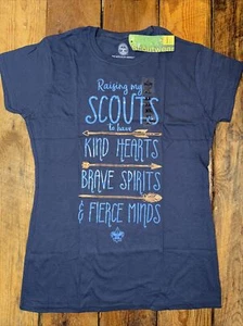 Mujer XL Damas Camisa BOY SCOUTS OF AMERICA Scout Mom Camiseta BSA NUEVO CON ETIQUETAS Lámina Dorada - Imagen 1 de 7